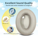 Replacement Earpads For Sony Wh-1000Xm4 (Wh1000Xm4) Headphones, Ear Pads Cushions With Noise Isolation Foam, Added Thickness, Without Affecting Sensor(Gold)