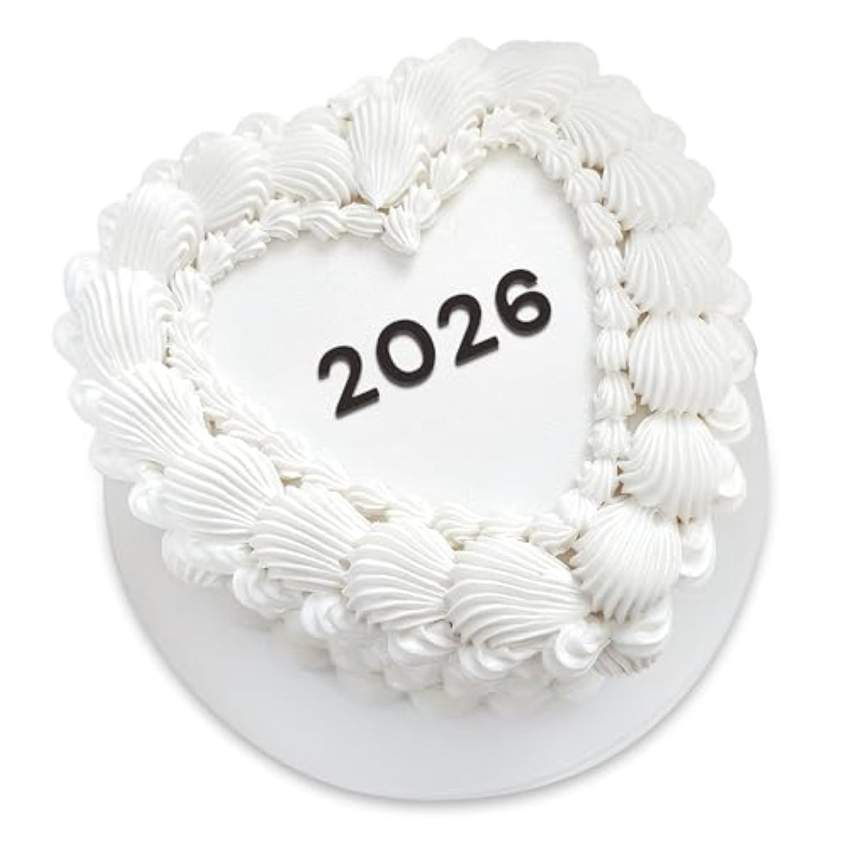 2026 Cake Topper Minimalist Heart New Year Graduation Party Decoration