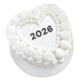 2026 Cake Topper Minimalist Heart New Year Graduation Party Decoration