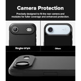 Ringke Onyx for iPhone Air Case, [Feels Good in The Hand] Oil & Dirt Resistant, Individual Lens Covers for Cameras, Non-Slip Enhanced Grip Lightweight Cover - Black
