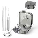 Nothing Ear 3 Wireless Earbuds Double Security Lock Protective Case Cover with Key Ring and Cleaning Kit, Anti-Scratch Shockproof Clear TPU Compatible with Nothing Ear 3 Earbuds