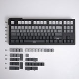 Pbt Gery Gradient Keycaps 125 Keys Cherry Profile Heat Sublimation Keycap For