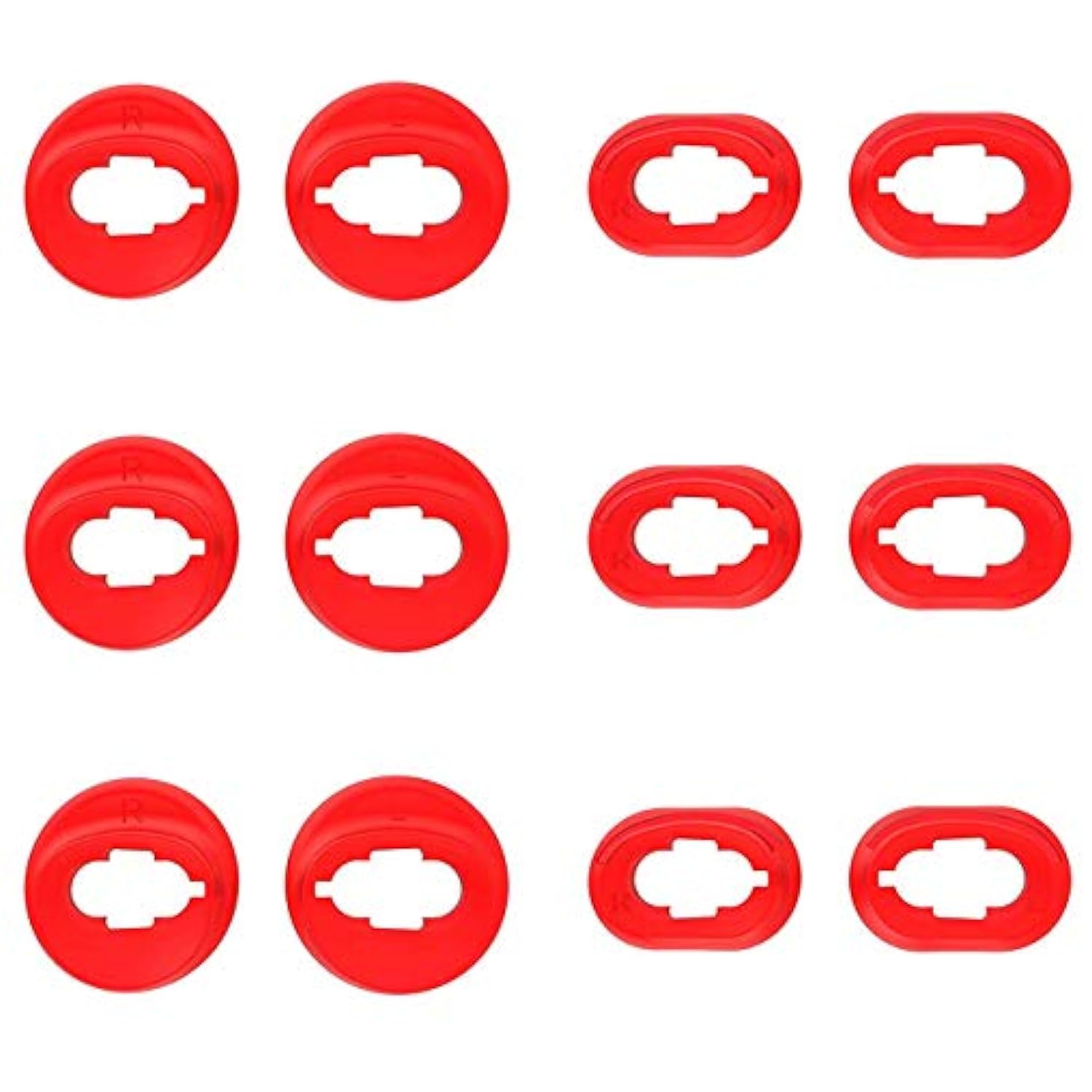 Ear Adapter Eartips Replacement For Galaxy Buds Live Headphones, S/L 6 Pairs Silicone Ear Adapter Tips, Fit For Galaxy Buds Live Sm-R180 Headphones 6 Pairs [Red/Sl]