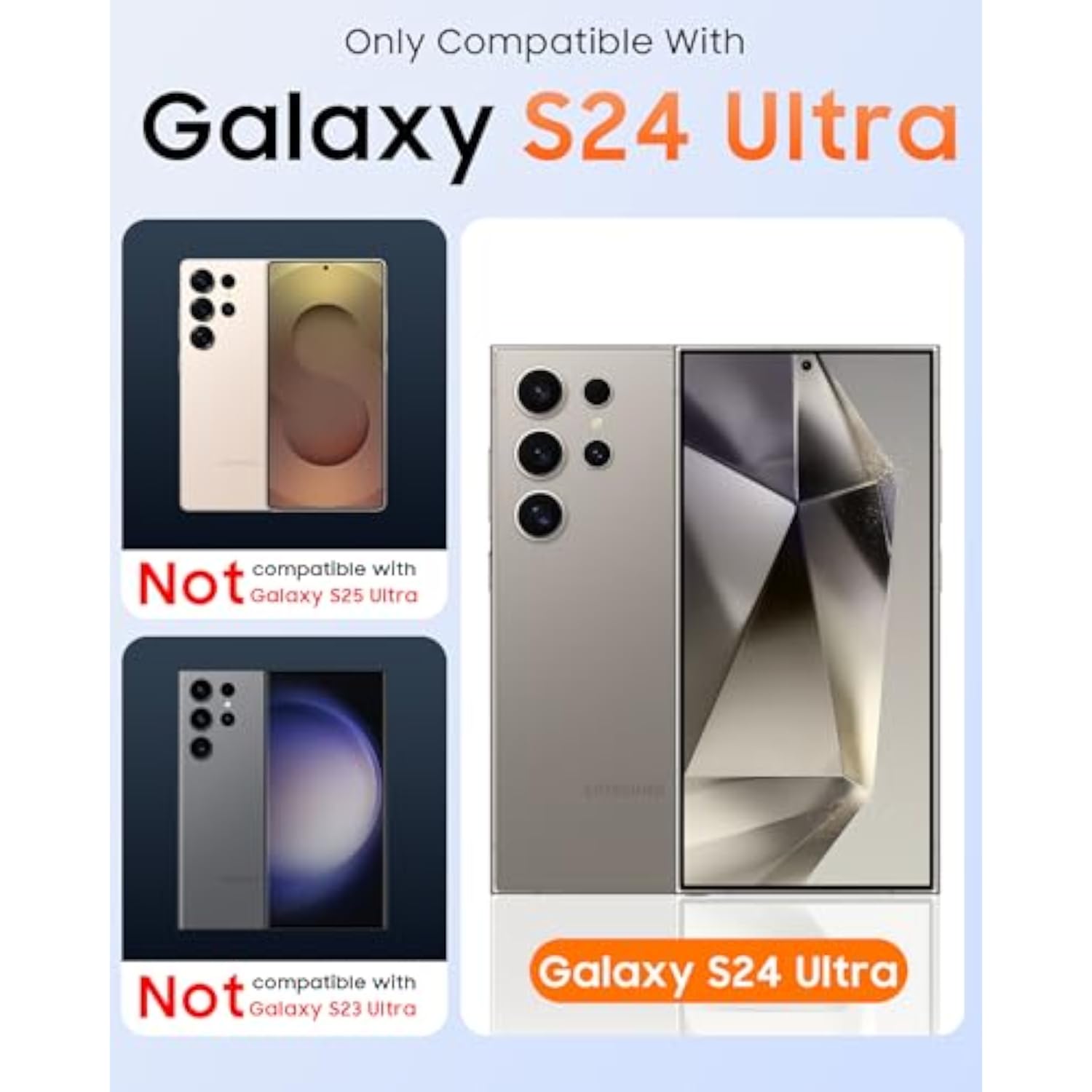 Samsung Galaxy S24 Ultra Rugged Heavy Duty Phone Case with RFID Blocking and Card Holder