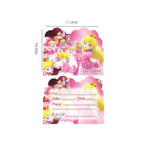 20Pcs Princess Peach Birthday Party Invitations,Princess Peach Invitations Birthday Party Supplies Decoration (Invitations3)