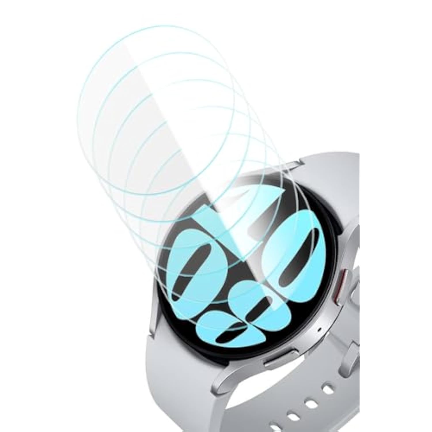6 Pack Screen Protectors For Samsung Galaxy Watch 8/7/6/5/4/Fe 40Mm,Bubble Free Tempered Glass Screen Protector For Galaxy Watch 8/7/6/5/4/Fe 40Mm,Anti Scratch