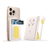 Magnetic Power Bank 10000Mah,Foldable Wireless Portable Charger With Fan Active Cooling System,Fast Charging Battery Pack,Compatible With Iphone 16/15/14/13/12 Pro/Pro Max/Plus/Mini