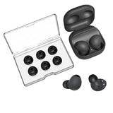 3 Pairs Memory Foam Ear Tips For Samsung Galaxy Buds 2 Pro, Super Comfort & Anti-Slip Replacement Ear Tips, No Silicone Eartips Pain, With Storage Box And Fit In The Charging Case, Black | Medium