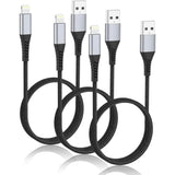 2Ft Iphone Charger Cable, 3Pack Usb To Lightning Cable For Car Braided, Fast Charging Lightning Cord For Iphone 14 13 12 11 Pro Max Mini 10 8 7 Plus Xr Xs Se, Ipad