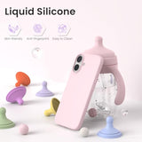 Slim Chalk Pink Liquid Silicone Case for iPhone 17