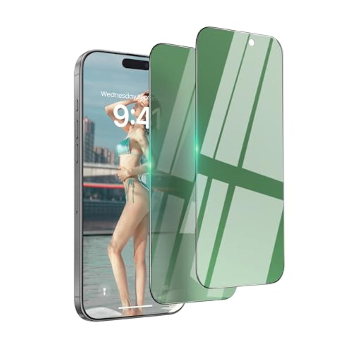 2 Pack For Iphone 14 Pro Max Privacy Screen Protectors (6.7 Inches), [9H Hardness] [Military Grade Shatterproof] Anti-Spy Tempered Glass Film, Enhanced 28° Privacy Angle With Easy Installation Tool.