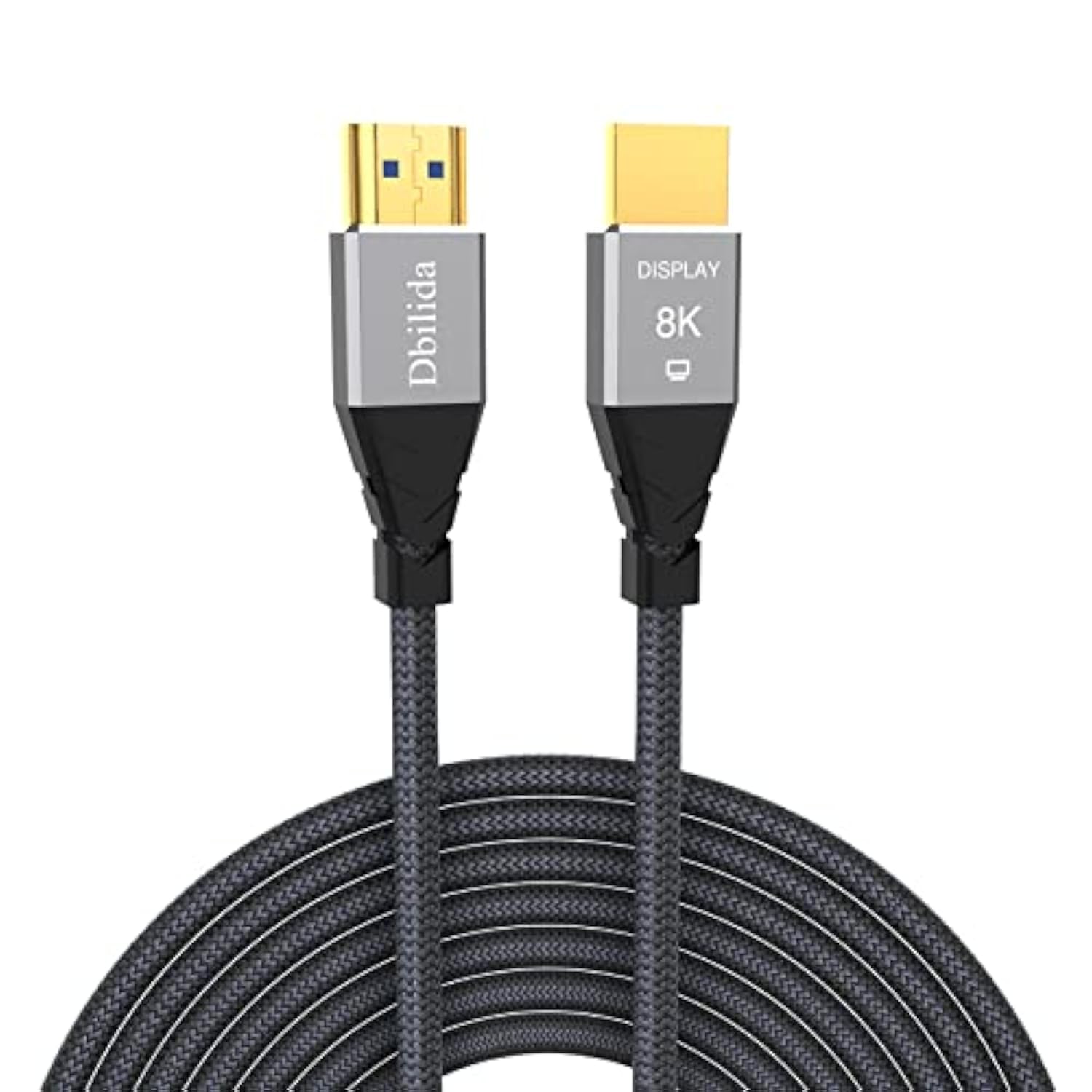 8K Fiber Hdmi Cable 75Ft, Nylon Braided Fiber Optic Hdmi 2.1 Cable Support 48G