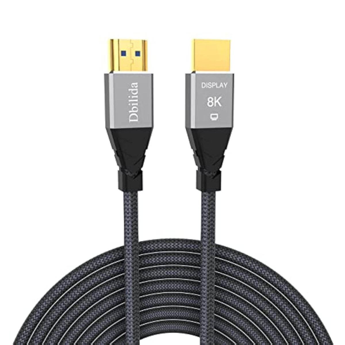 8K Fiber Hdmi Cable 75Ft, Nylon Braided Fiber Optic Hdmi 2.1 Cable Support 48G