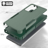 For Moto G Stylus 5G 2024 Case: Dual Layer Protective Heavy Duty Cell Phone Cover Shockproof Rugged With Hd Screen Protector - Military Protection Bumper Tough - Motorola G Stylus 5G 2024, Dark Green