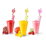 25 Hot Air Balloon Drinking Straws With 2 Pcs Straws Cleaning Brush For Birthday Party Supplies Favors Girl Baby Shower Decorations