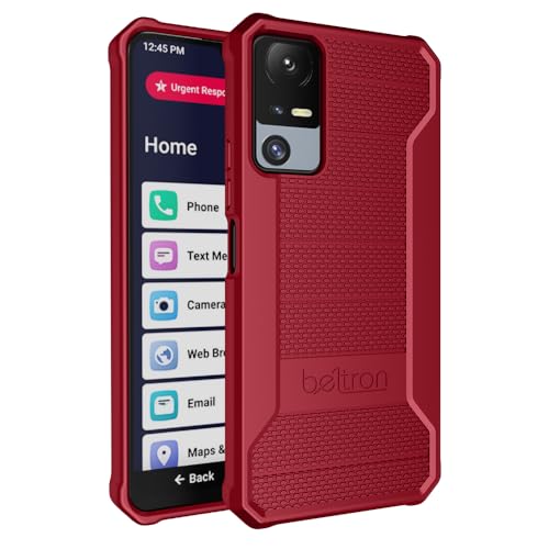 Phone Case for Jitterbug Smart 4, Slim Industrial Strength Protective Grip Case with Reinforced Technology for TCL 40XL / Lively Jitterbug Smart4