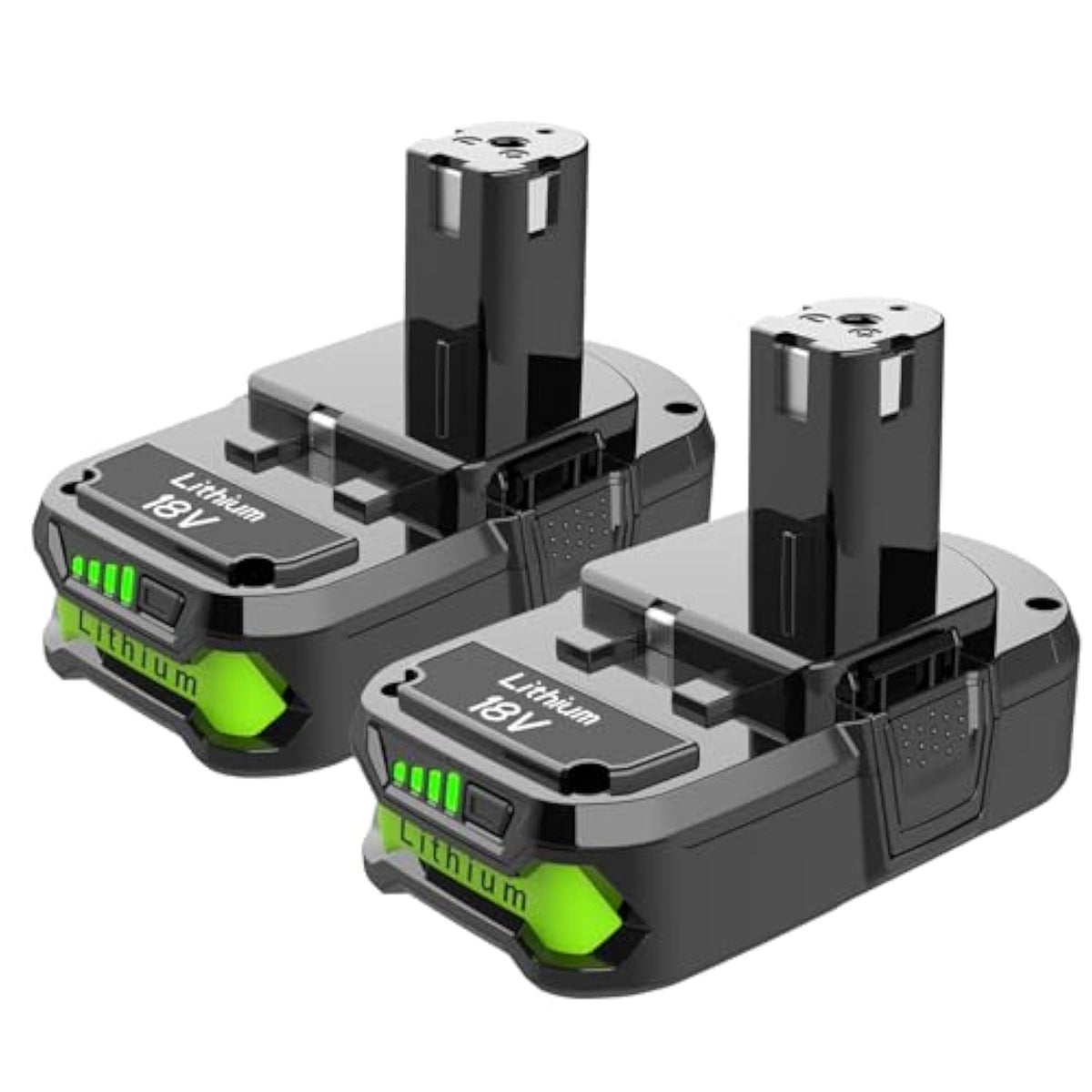 2Packs 3.5Ah Battery Replacement For Ryobi 18V Battery, P102 Lithium For Ryobi 18V Cordless Tools P108 P107 P105 P104 P103