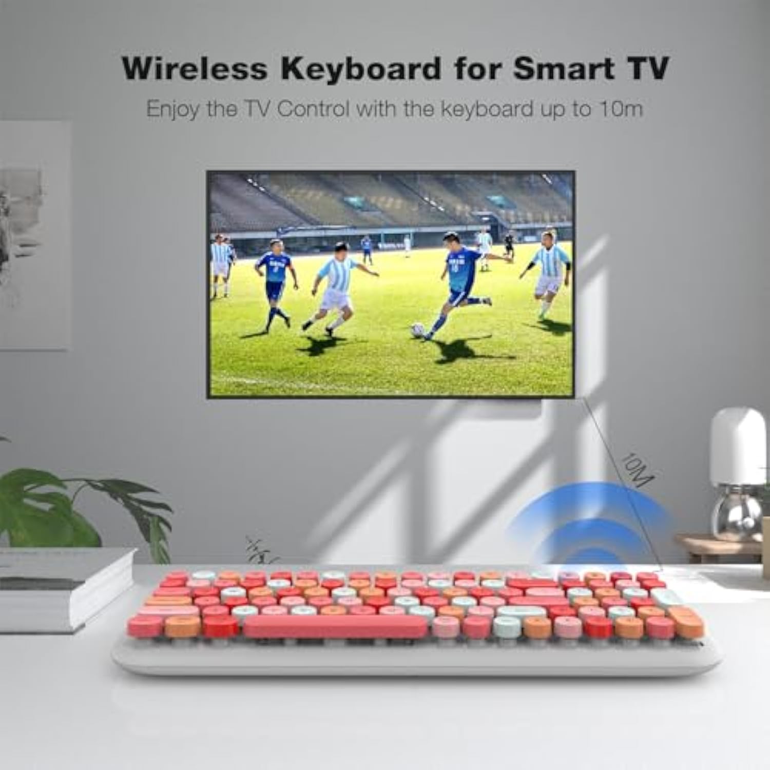 Wireless Bluetooth Keyboard For Mac, Ipad, Iphone, Pc, Laptop & Android, Conne