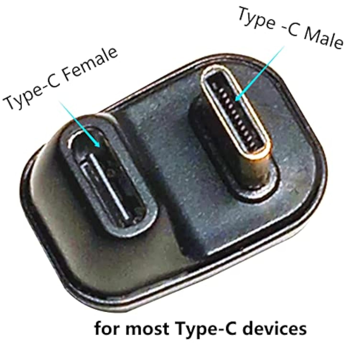 U Shape Usb C Adapter 40Gbps 180 Degree Angle Usb 4 Adapter Type C Male To Fem
