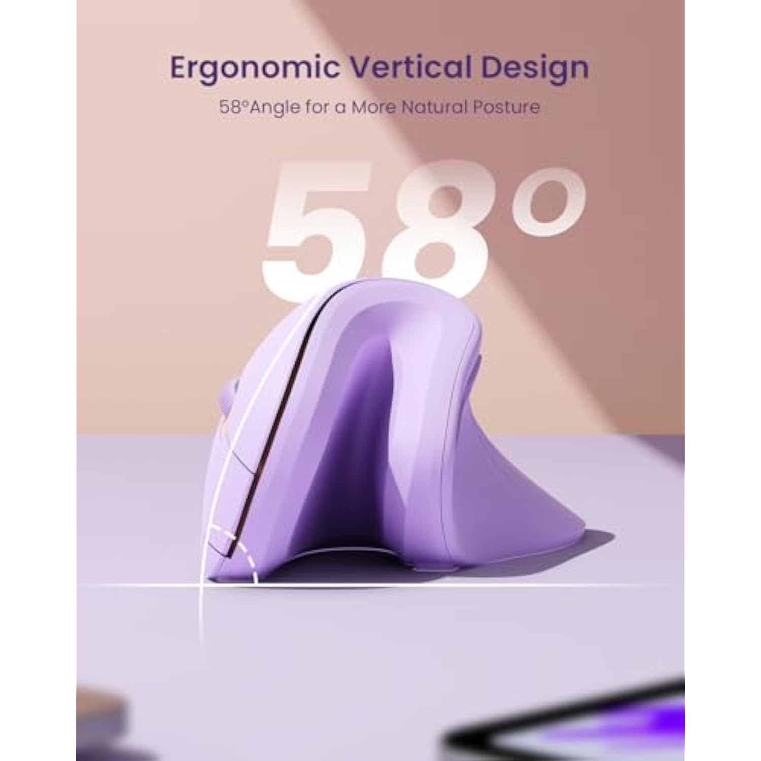 seenda Bluetooth Ergonomic Mouse - Dual Mode (2.4G + Bluetooth 4.0) Wireless V