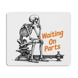 Funny Gothic Blue Collar Skeleton Mouse Pad, Office Work Humor Sarcastic Gifts Mouse Pads Mousepad For Computers Laptop Desk Home Office Dorm, Funny Desk Accessories, 9.5X7.9 Inch