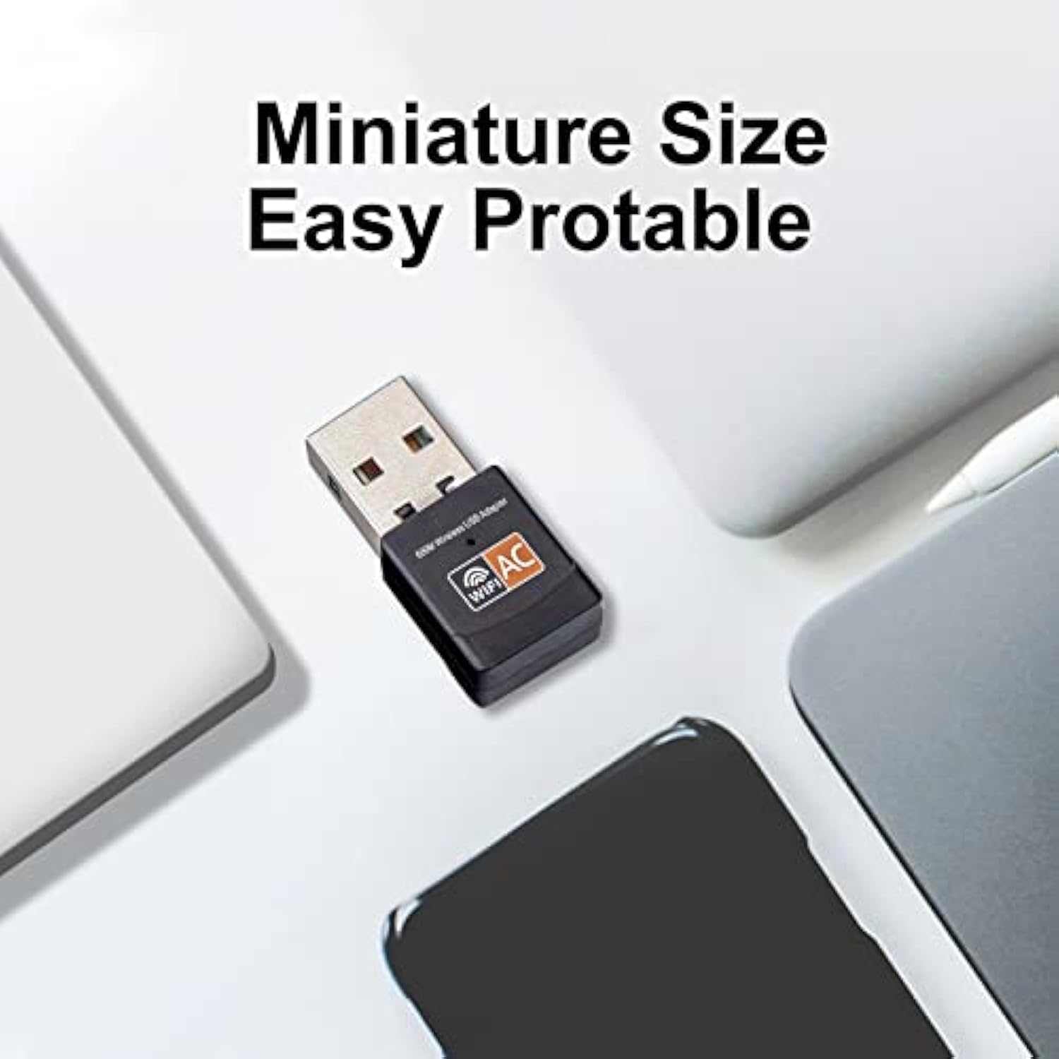 600Mbps Wireless Usb Wifi Adapter For Pc,Ac600M Usb Wifi Dongle 802.11Ac Wirel