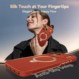 Twilight Orange Designed For Iphone 17 Pro Max Case With Spin Magnetic Stand [16Ft Military Protection] [Non-Slip Edge] [Fit For Magsafe] Shockproof For Iphone 17 Promax Case With Stand 6.9''