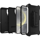 OtterBox Samsung Galaxy S24 Defender Series Case - Single Unit Ships in Polybag, Ideal for Business Customers - BLACK, rugged & durable, with port protection, includes holster clip kickstand