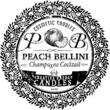 Lotion Candle - Grande Champagne Series Scented Massage Candles For Self Care, Peach Bellini 2-In-1 Soy Wax Candle With Essential Oil Blends, Coconut Oil, And Vitamin E