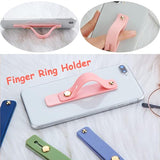 6 Pieces Phone Grip Holder Cell Phone Grip Strap Telescopic Finger Strap Stand Universal Finger Kickstand For Most Smartphones(Soft Colors)