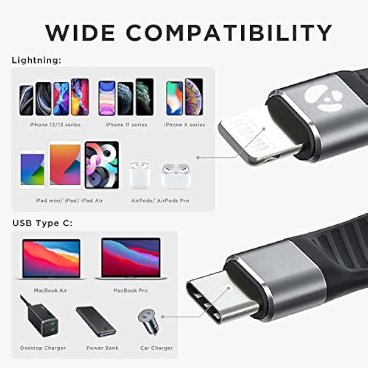 Short Usb-C To Lightning Cable, 5-Inch, Mfi Certified, Fast Charger For Iphone & Ipad (Not Compatible With Audio Dac Or Usb-C Iphone/Ipad Models)