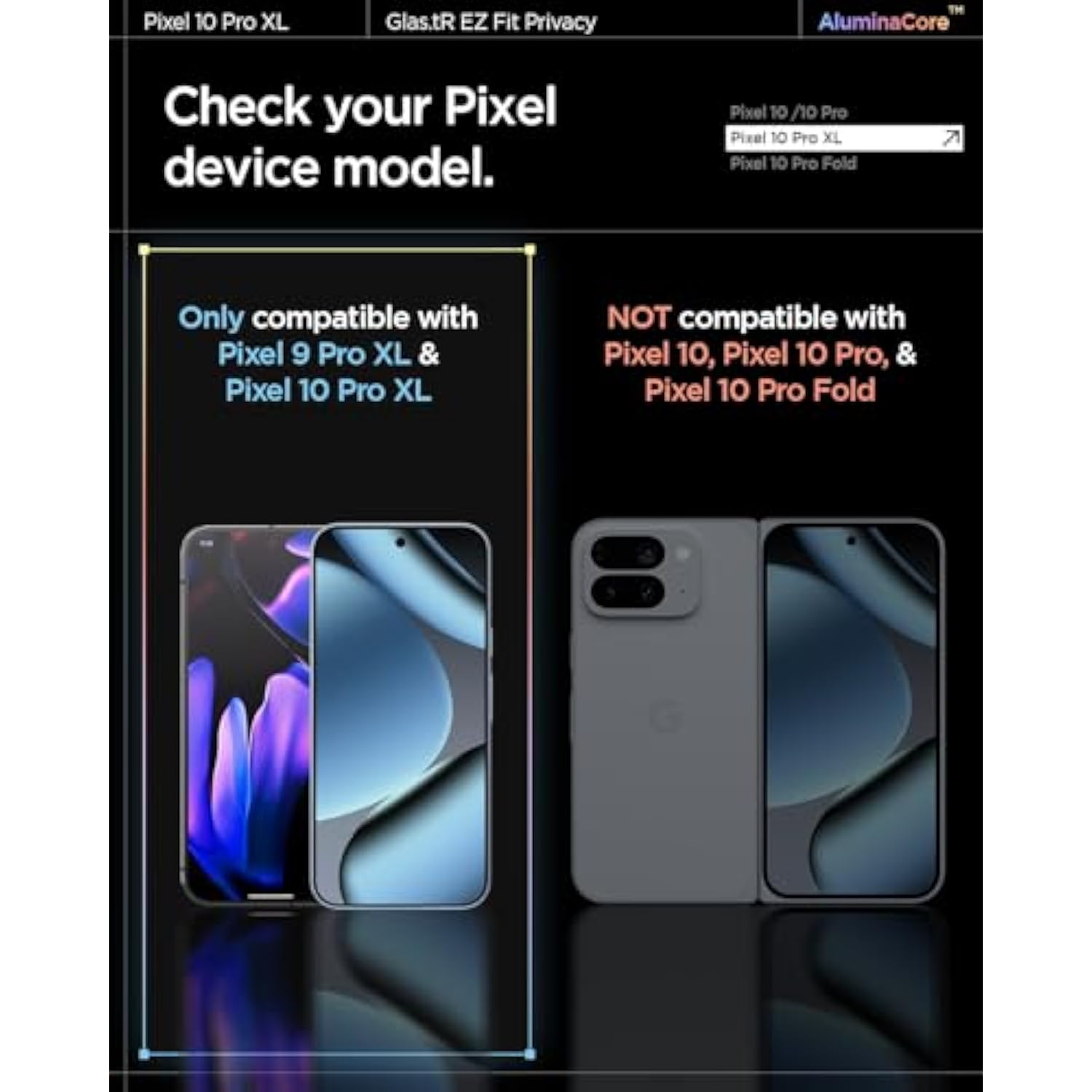 2-Pack Tempered Glass Screen Protector for Google Pixel 9 Pro XL, Scratch-Resistant
