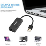 Usb 2.0 To Ethernet Adapter [2-Pack] Usb To Rj45 Adapter Supporting 10/100 Mbp