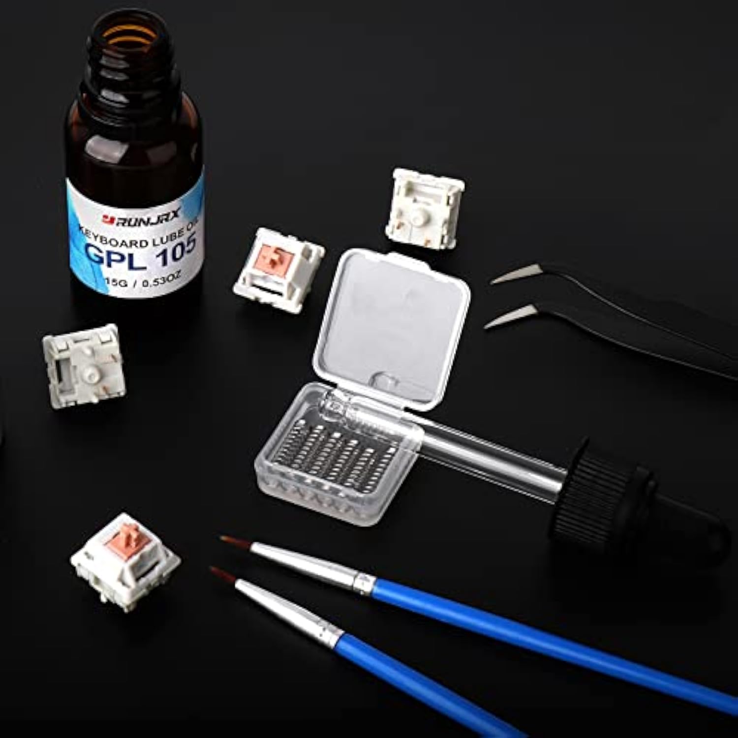 Runjrx Keyboard Switch Lube Grease Jrx 205 0.53Oz And Jrx 105 0.53Oz For Mecha