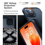 Iphone 14 Phone Case With Translucent Back Soft Edge Slim Cover