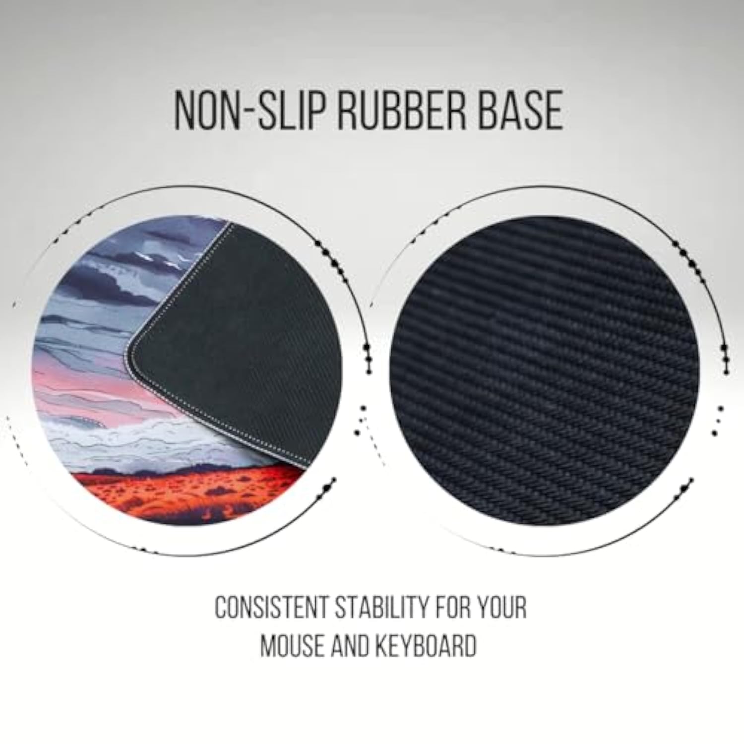 Red Extended Gaming Mouse Pad – Xl Desk Mat – Precision Micro-Weave Surface – Non-Slip Rubber Base, Water-Resistant, Durable Stitched Edges – Ideal For Gaming, Office, And Home Setups