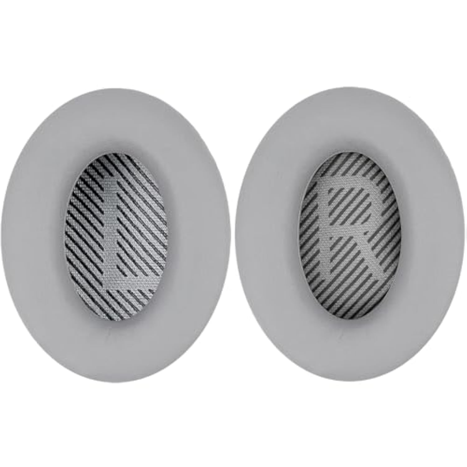 Geekria Replacement Ear Pads for Bose New QuietComfort, QC 45/ 35II/ 35IIGaming/ 35/25/ 15/ SE, AE 2/2i/2w, SoundTrue, SoundLink AE2 Headphones, Ear Cushions with Video Guide (Silver Grey)