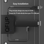 Usb Power Cord Power Adapter For Fire Tv Stick,Powers Fire Stick Directly Form Your Tv'S Usb Port?Eliminates The Ac Outlet And The Long Power Cable