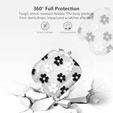 Clear Cute Black Floral Case for AirPods 4