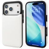 iPhone 17 Pro Wallet Case with Credit Card Holder - White