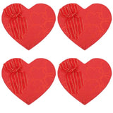 Heart Chocolate Box: Valentines Day Heart Shaped Boxes - 4Pcs Treat Box With Lids Engagment Boxes Nesting Cookie For Giving Present Wrapping Packaging Snack