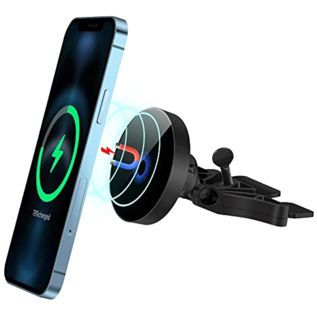 15W Magnetic Wireless Car Charger Cd Slot Mount For Iphone 13/13 Pro/13 Pro Max/13 Mini/12/12 Pro/12 Pro Max,Powerful Suction Auto-Alignment Mag-Safe Car Mount, Compatible With Mag-Safe Cases