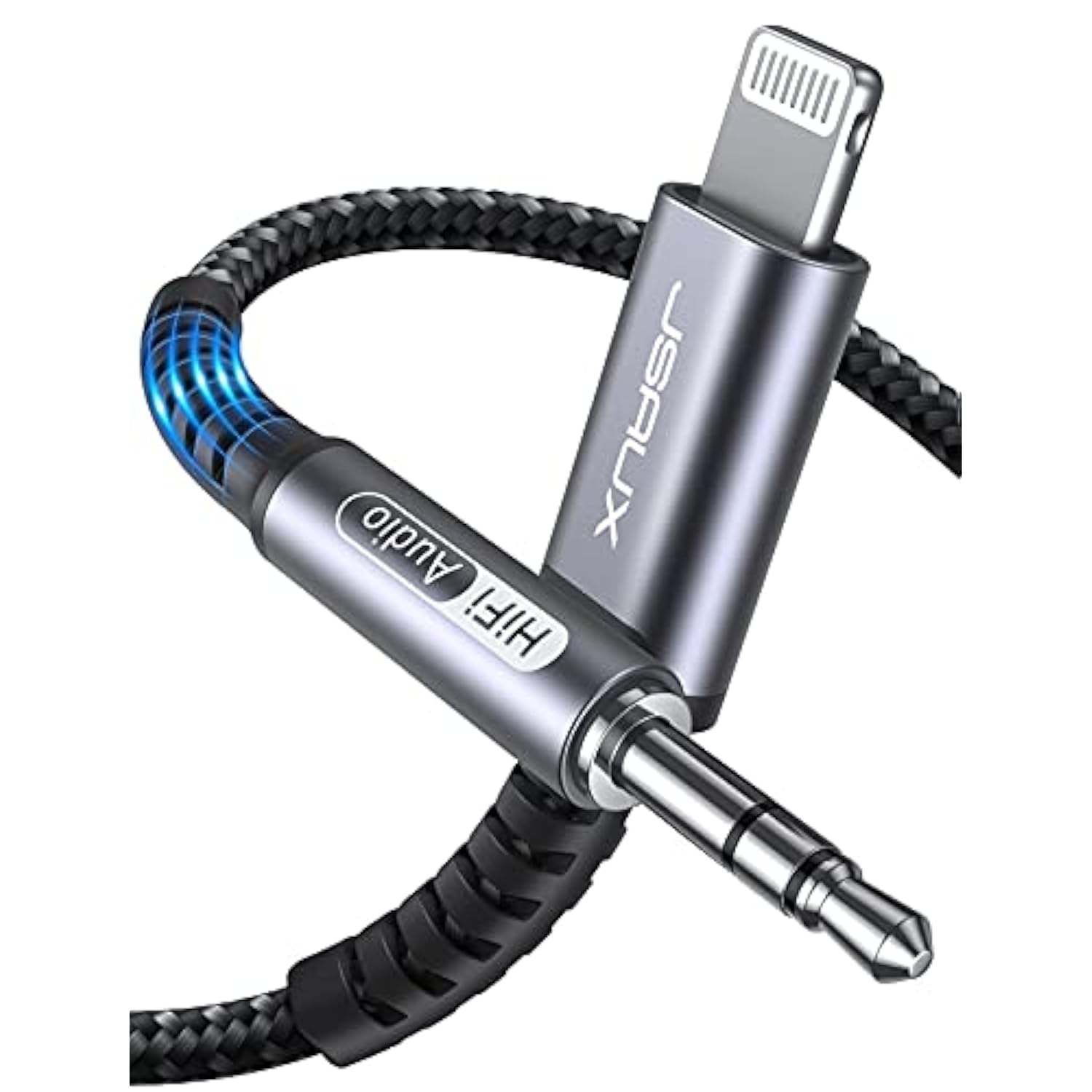 Lightning To 3.5Mm Audio Cord 6Ft, [Apple Mfi Certified] Aux Cable Compatible With Iphone 14/14 Pro/13/13 Pro Max/12/12 Mini/12 Pro/12 Pro Max/11 Pro/11 Pro Max/X/Xr/Xs Max/Car Stereo-Grey