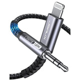 Lightning To 3.5Mm Audio Cord 6Ft, [Apple Mfi Certified] Aux Cable Compatible With Iphone 14/14 Pro/13/13 Pro Max/12/12 Mini/12 Pro/12 Pro Max/11 Pro/11 Pro Max/X/Xr/Xs Max/Car Stereo-Grey