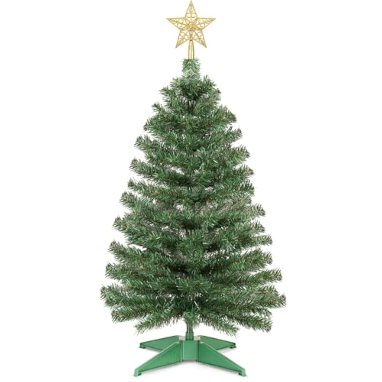 3 Ft Artificial Christmas Tree For Tabletop, Mini Xmas Tree With 4-Leg Stable Base, Small Xmas Tree For Indoor Outdoor Holiday Home Office Party Christmas Decorations (Green)