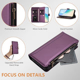 for  Galaxy A17 5g Phone Case 2026, with 1 Long Shoulder Strap, 1 Short Wrist Strap, 9 Card Slots, 1 Cash Pocket, Kistand, Wireless Charging,