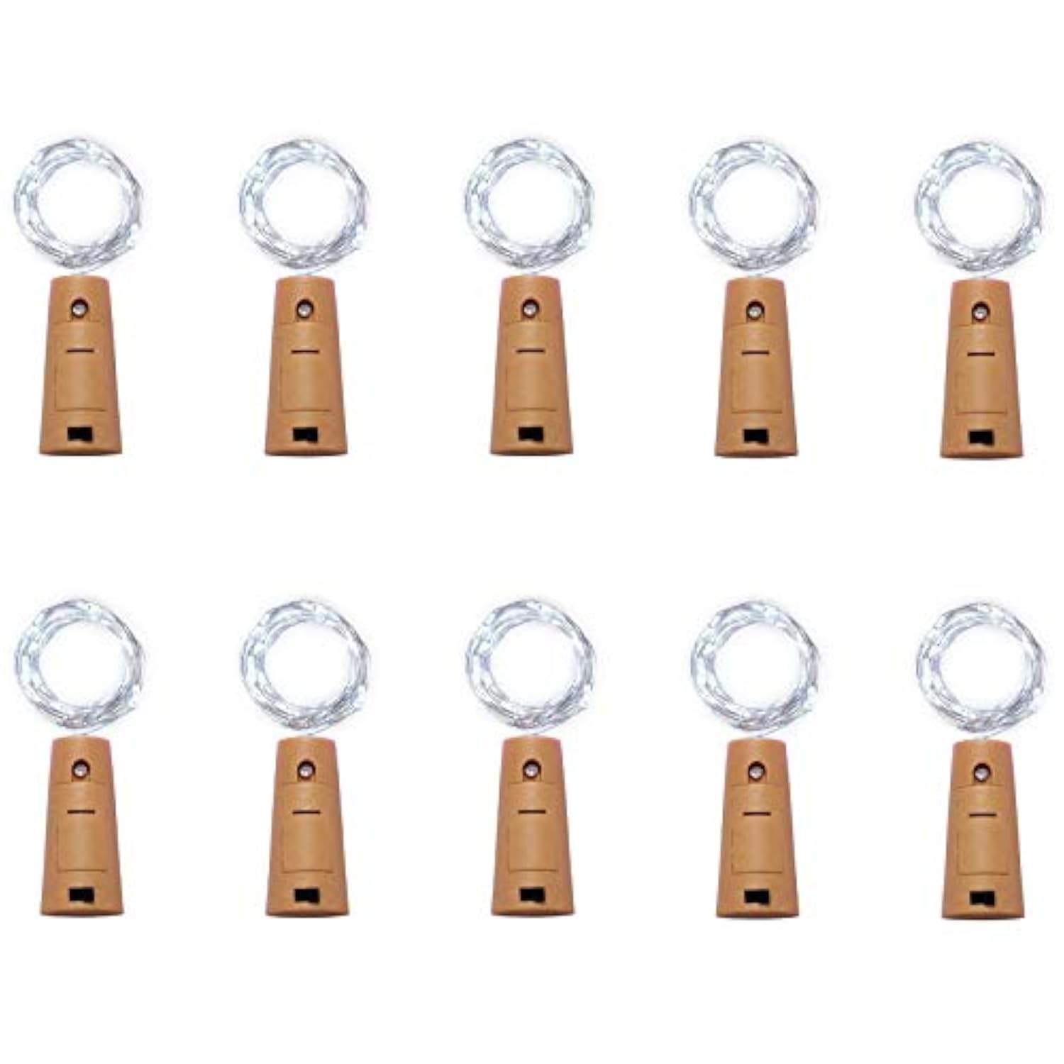 10 Pack 15 Led Wine Bottle Cork Lights, Fairy Mini String Lights Copper Wire, Battery Operated Starry Lights For Diy, Ch