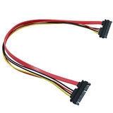 4Pcs 50Cm Sata 22 Pin Female To Sata(7+15) Pin Male Data Power Combo Extension