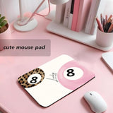 Pink Mouse Pad,Cute Mousepad,Girly Office Decor,Pink Desk Supplies,Girly For Computers Laptop Office Desk Accessories 9.4X7.8 Inch