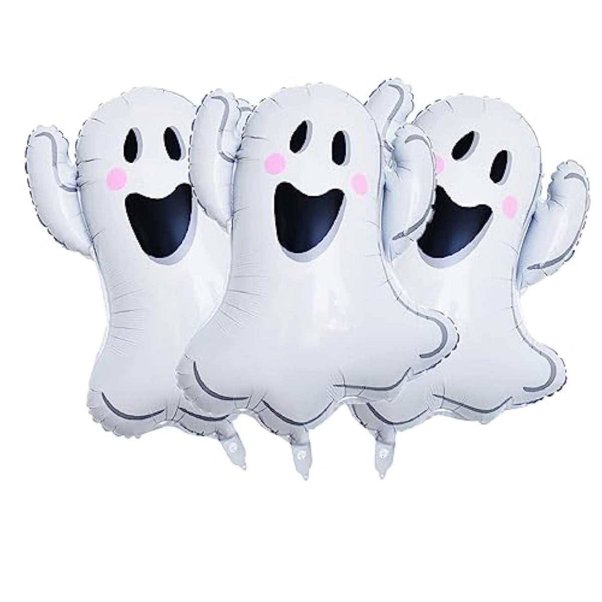 3 Pack White Ghost Foil Balloons Halloween Party Decoration Supplies Balloon Set